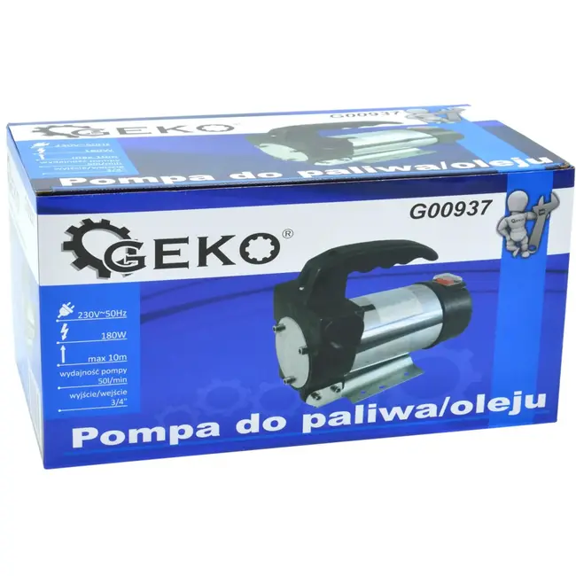 GEKO Oliepomp 230V - Compact - 50 L/min - Voor Diesel en Kerosine
