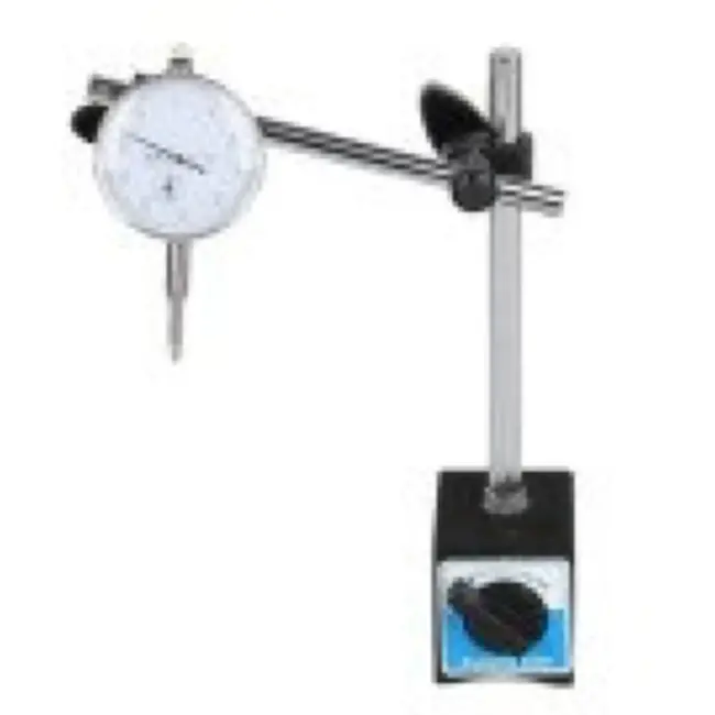 GEKO Magnetische basis met precisie-indicator - 0-10 mm - Nauwkeurigheid 0,01 mm - Met ON/OFF schakelaar