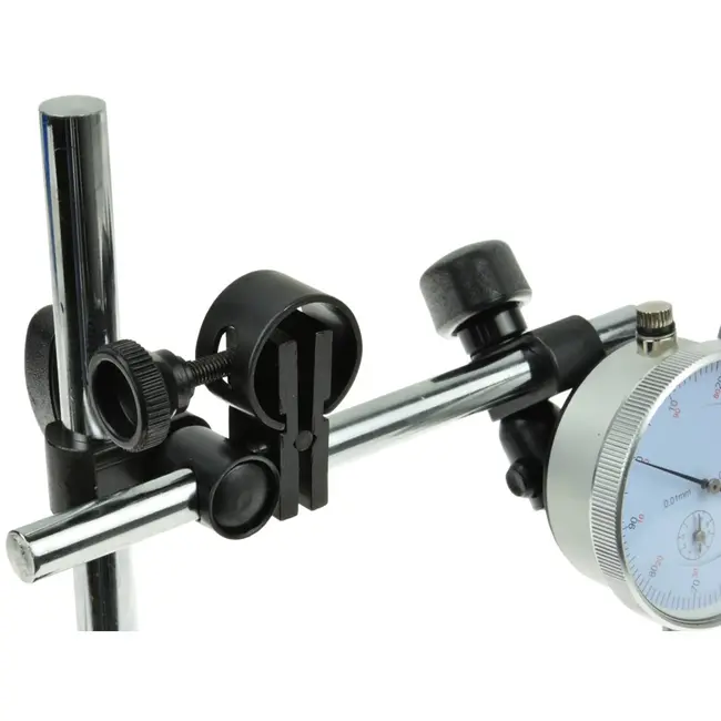 GEKO Magnetische basis met precisie-indicator - 0-10 mm - Nauwkeurigheid 0,01 mm - Met ON/OFF schakelaar