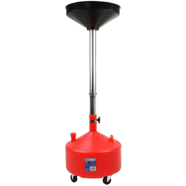 GEKO Verstelbare olieopvangtank - 30 liter - eenvoudig verplaatsbaar - robuust ontwerp