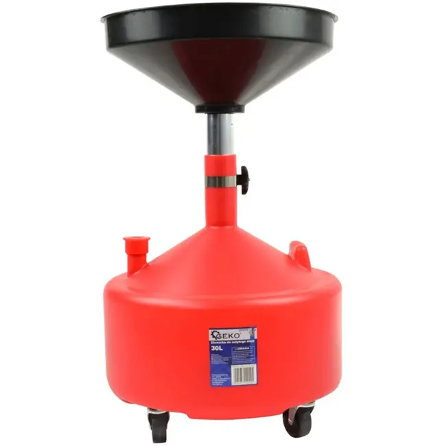 GEKO Verstelbare olieopvangtank - 30 liter - eenvoudig verplaatsbaar - robuust ontwerp