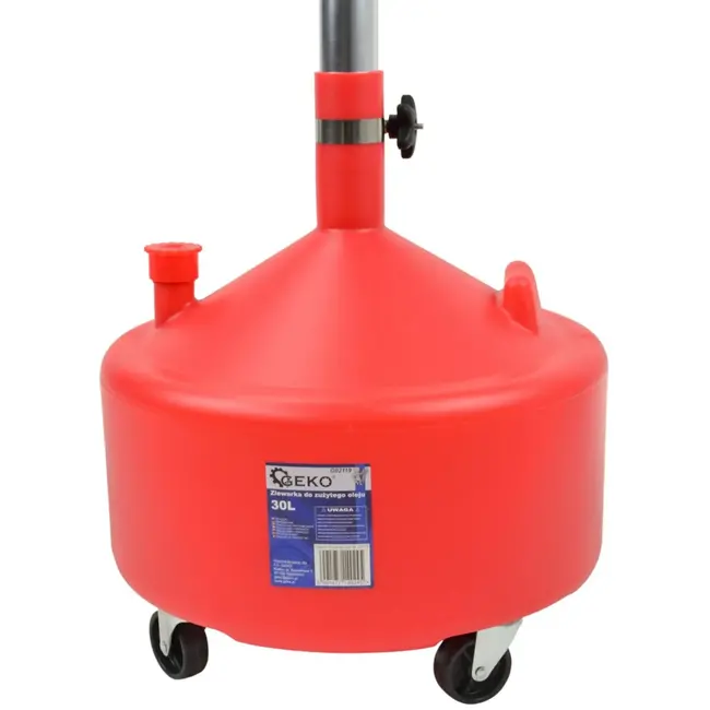 GEKO Verstelbare olieopvangtank - 30 liter - eenvoudig verplaatsbaar - robuust ontwerp