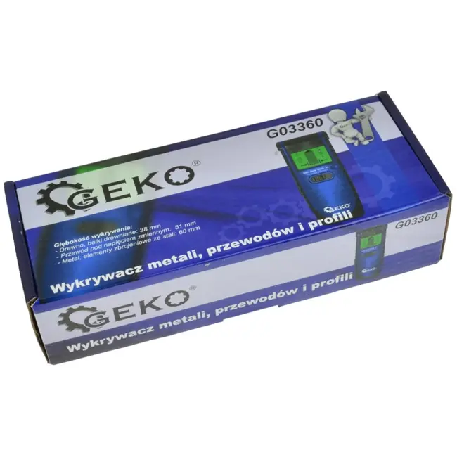 GEKO 3-in-1 detector - metaal, hout en stroom - LCD scherm - 4 scanmodi - compact formaat