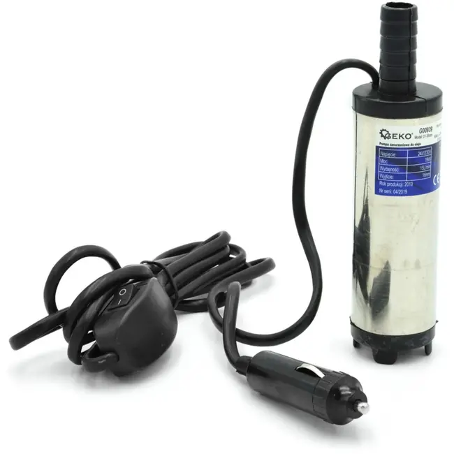 GEKO Oliepomp - Dompelbaar - 24V/230V - Compact - 38 mm