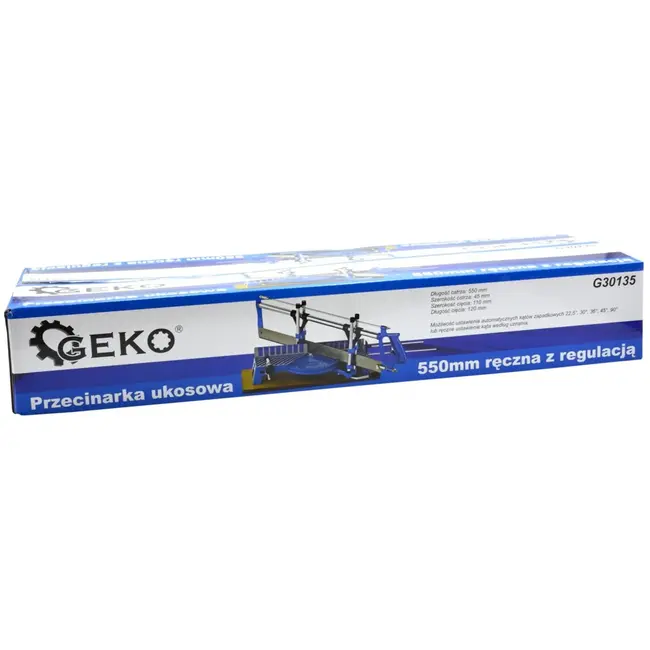 GEKO Handmatige verstekzaag - Precisie - 550 mm - Meerdere hoeken