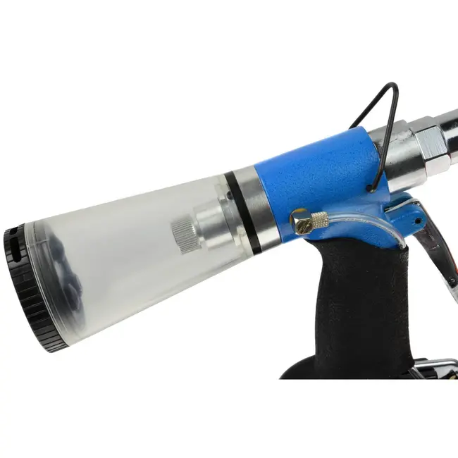 GEKO Pneumatische popnageltang - Automatische zuigfunctie - 2.4-6.4 mm - Inclusief opvangbakje