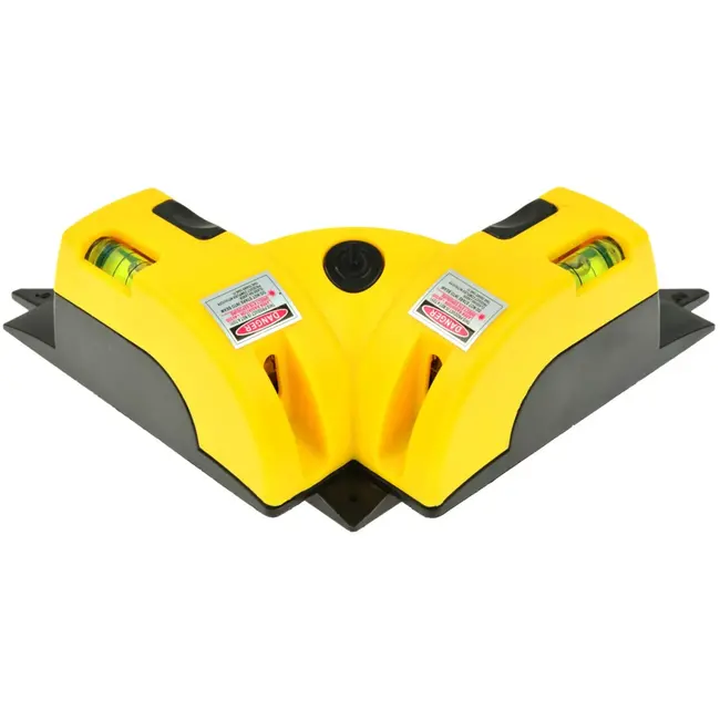 GEKO 90° laserwaterpas - nauwkeurige uitlijning - dubbele waterpasbel - eenvoudig in gebruik