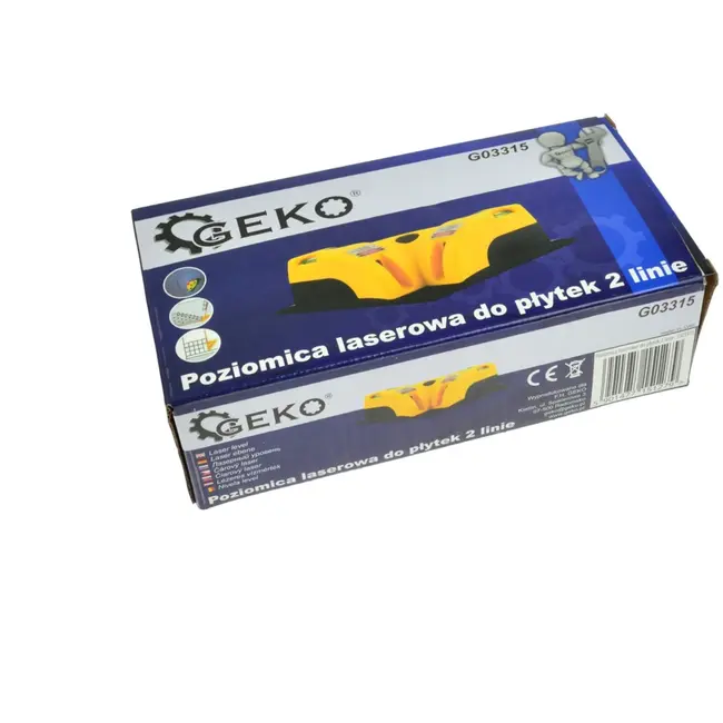 GEKO 90° laserwaterpas - nauwkeurige uitlijning - dubbele waterpasbel - eenvoudig in gebruik