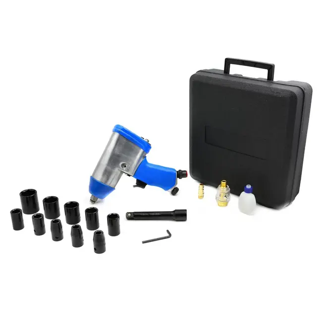 GEKO Luchtmoersleutelset - 850 Nm - Inclusief Doppen en Accessoires - 1/2" Aandrijving