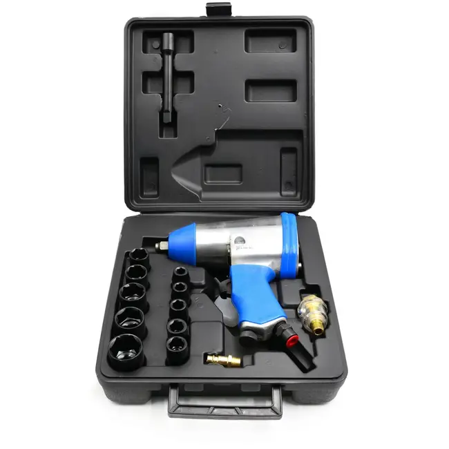 GEKO Luchtmoersleutelset - 850 Nm - Inclusief Doppen en Accessoires - 1/2" Aandrijving