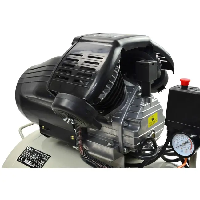 GEKO Compacte luchtcompressor - 100L - 2-cilinder - Mobiel - Energiezuinig