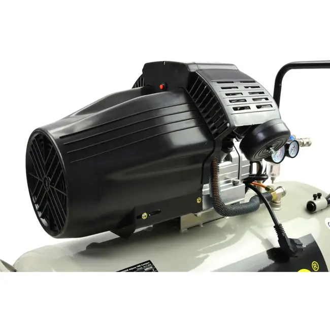 GEKO Compacte luchtcompressor - 100L - 2-cilinder - Mobiel - Energiezuinig