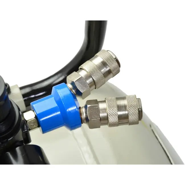 GEKO Compacte luchtcompressor - 100L - 2-cilinder - Mobiel - Energiezuinig