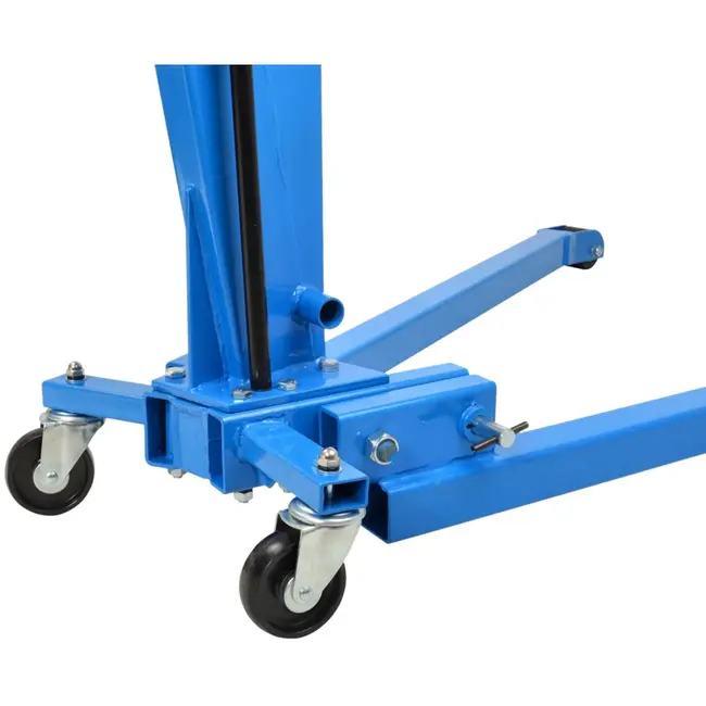 GEKO Hydraulische werkplaatskraan - laag profiel - 1 ton - inklapbare poten