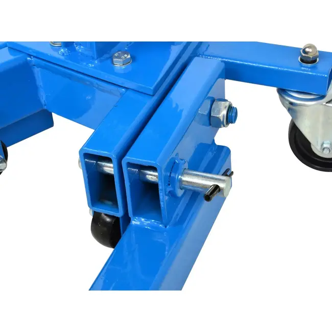 GEKO Hydraulische werkplaatskraan - laag profiel - 1 ton - inklapbare poten