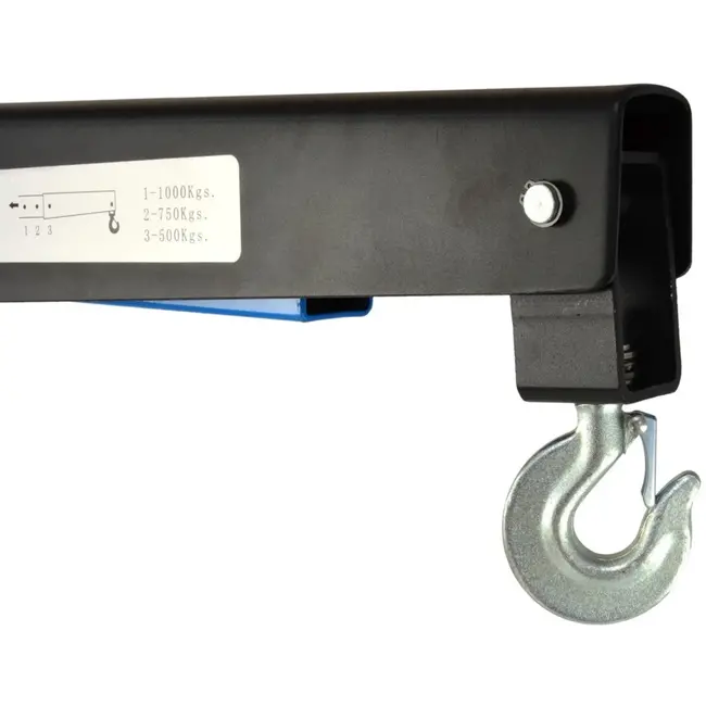 GEKO Hydraulische werkplaatskraan - laag profiel - 1 ton - inklapbare poten