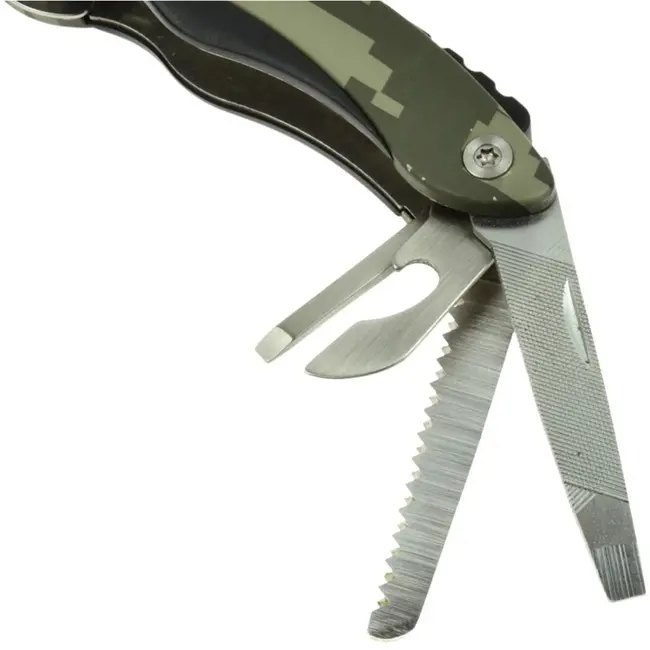 GEKO Multifunctioneel gereedschap - 15-in-1 - roestvrij staal - aluminium handvat - camo design