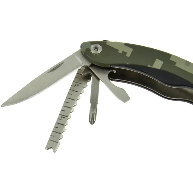 GEKO Multifunctioneel gereedschap - 15-in-1 - roestvrij staal - aluminium handvat - camo design