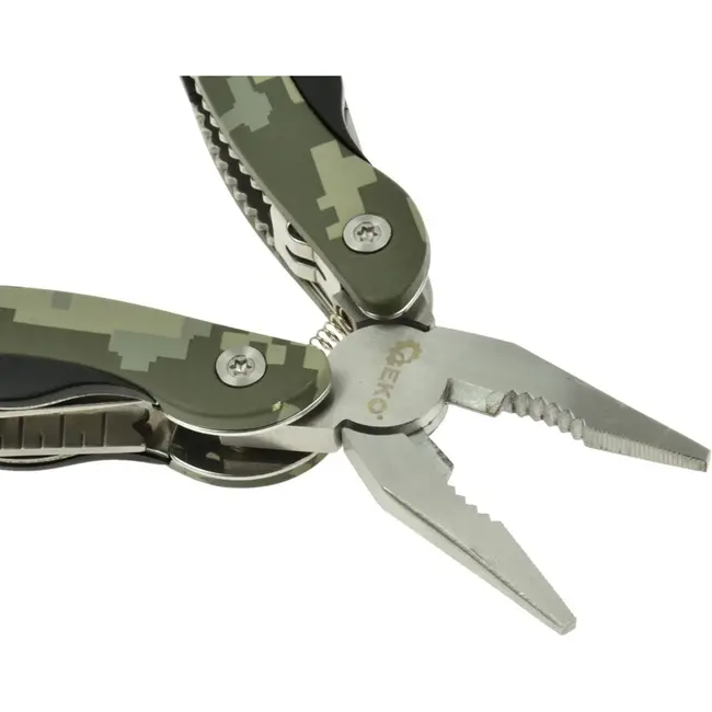 GEKO Multifunctioneel gereedschap - 15-in-1 - roestvrij staal - aluminium handvat - camo design