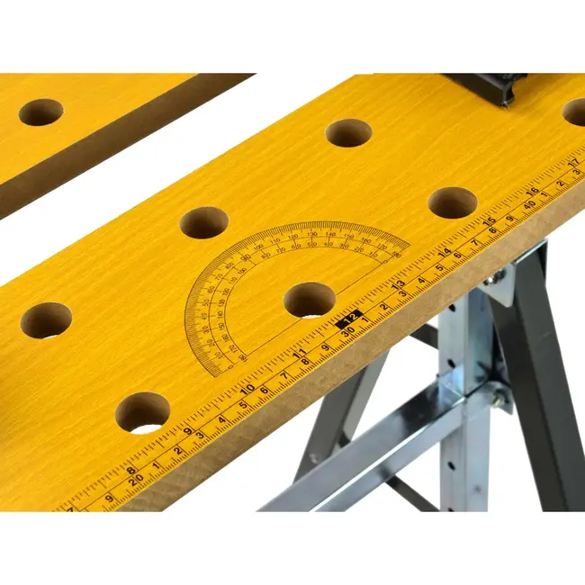 GEKO Verstelbare werkbank - Kantelbaar 0-90° - Compact opvouwbaar - Staal en hout