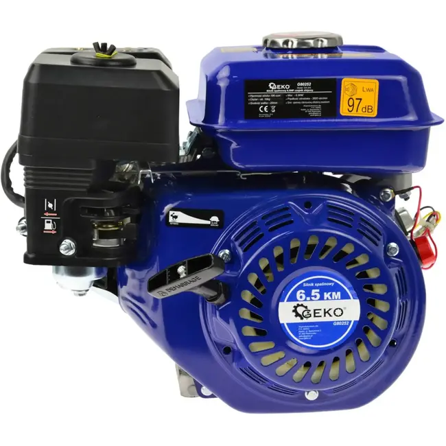 GEKO 6,5PK benzinemotor - OHV - oliesensor - hoge betrouwbaarheid - 196 cm³