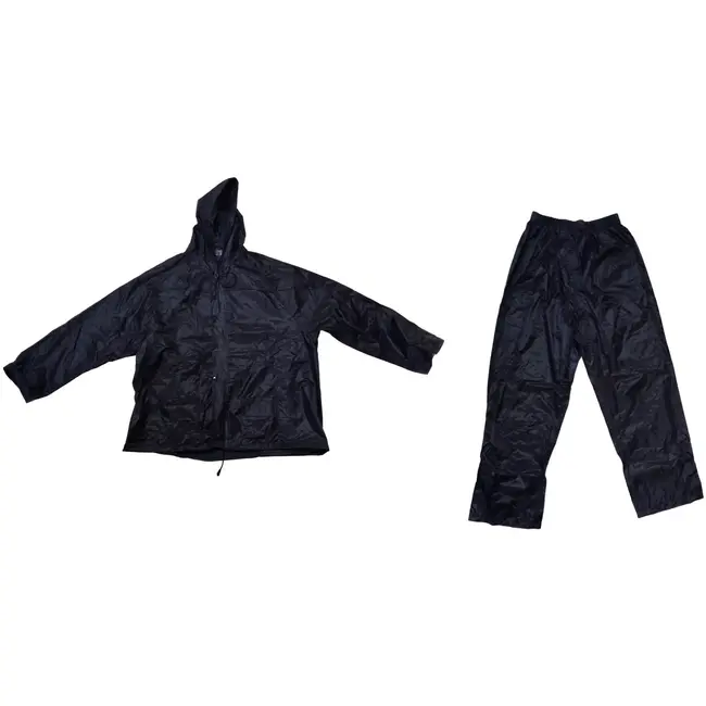 GEKO Regenpak - Waterdicht PVC/Polyester - Maat M - Compact opvouwbaar - Inclusief opbergzakje