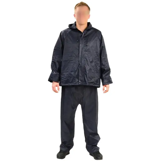 GEKO Regenpak - Waterdicht PVC/Polyester - Maat M - Compact opvouwbaar - Inclusief opbergzakje