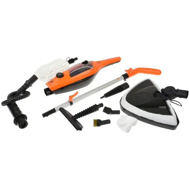 GEKO Stoomreiniger - Multifunctioneel - Chemievrij - 1500W - 350 ml - Draaibare Driehoekskop