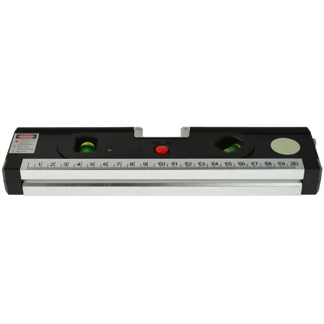 GEKO Laserwaterpas - Multifunctioneel - 1,5m Meetlint - LED Licht - ABS & Aluminium