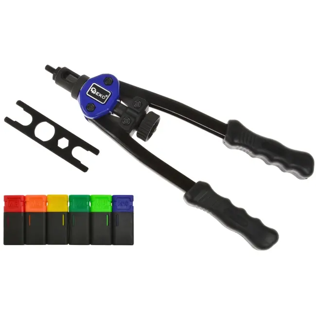 GEKO Riveter set - 6 maten - Chroom-molybdeen staal - 330mm - Inclusief moeren en koffer