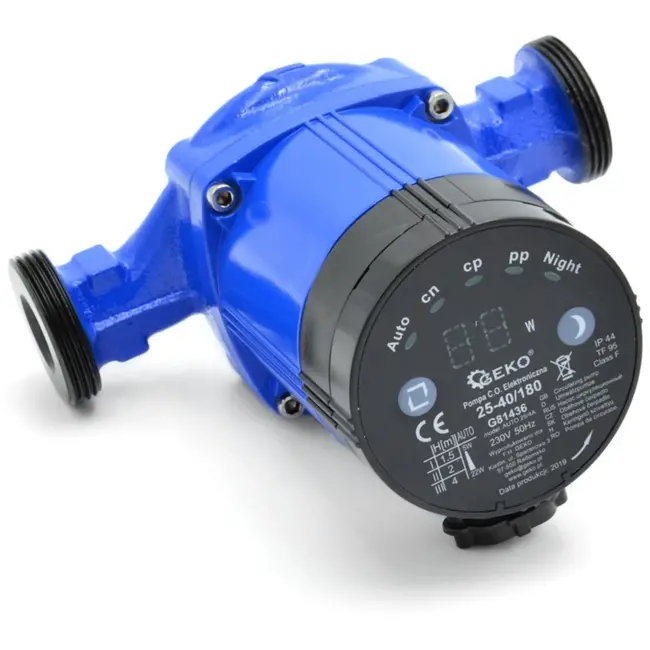 GEKO Elektronische circulatiepomp - energiebesparend - 25-40/180 - 5W - 40 L/min