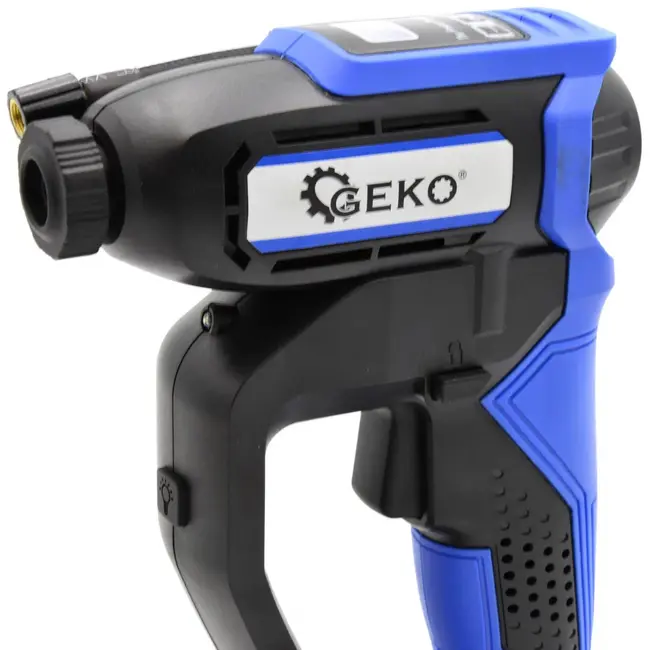 GEKO Draadloze bandcompressor - 150 PSI - Digitaal display - LED verlichting - 12V - Inclusief 3 nozzles