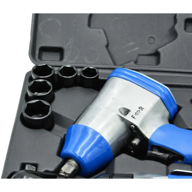 GEKO 14-delige pneumatische gereedschapsset - krachtige slagmoersleutel - ratelsleutel - uitgebreide dopsleutelset