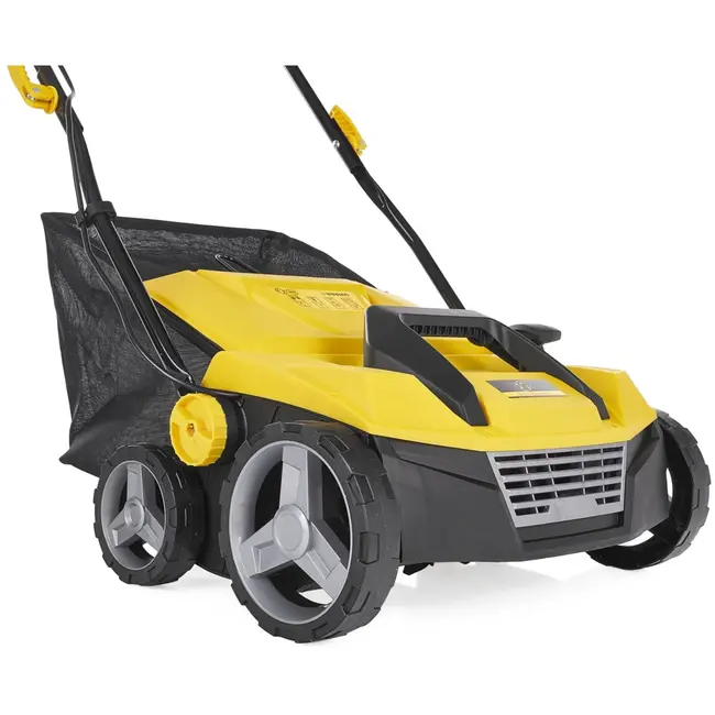 John Gardener Elektrische gazonbeluchter-verticuteerder - 45L opvangbak - Centrale hoogteverstelling - Grote wielen