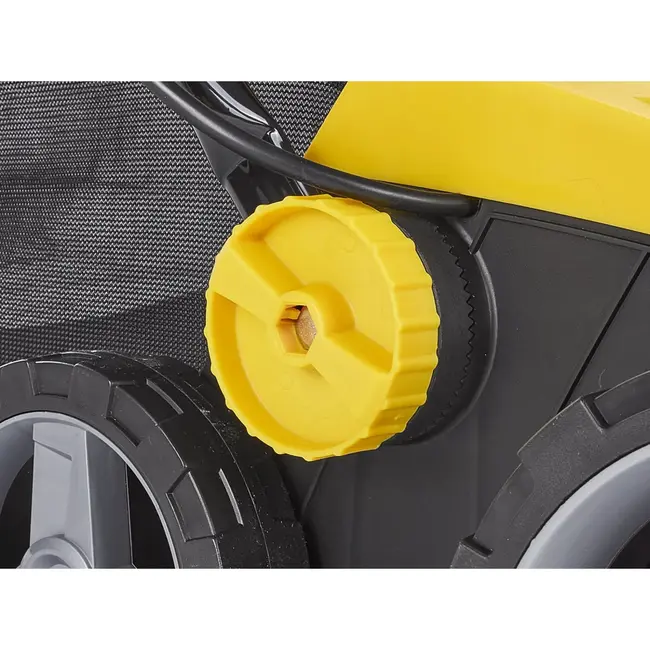 GEKO Elektrische gazonbeluchter-verticuteerder - 45L opvangbak - Centrale hoogteverstelling - Grote wielen