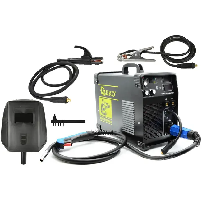 GEKO 200A multifunctionele lasmachine - microprocessor gestuurd - 230V - MIG/TIG/MMA