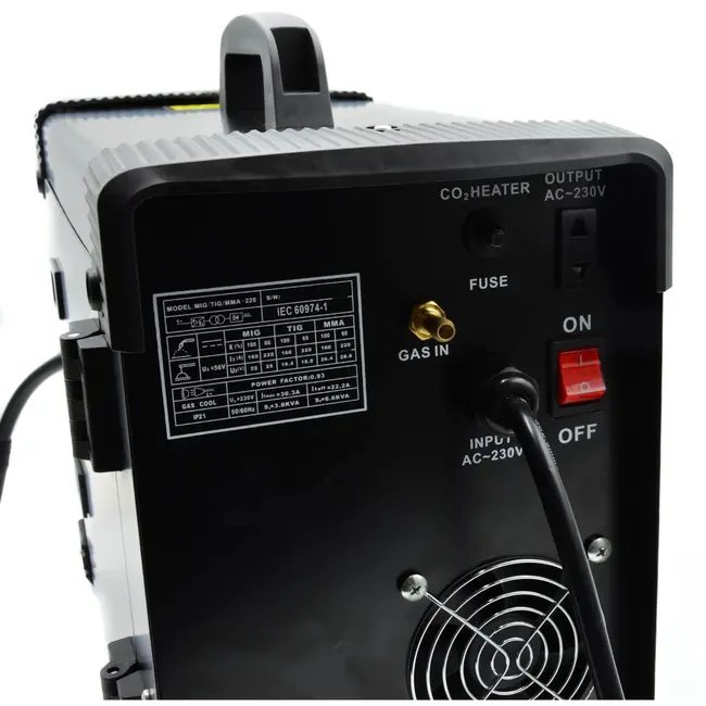 GEKO 200A multifunctionele lasmachine - microprocessor gestuurd - 230V - MIG/TIG/MMA