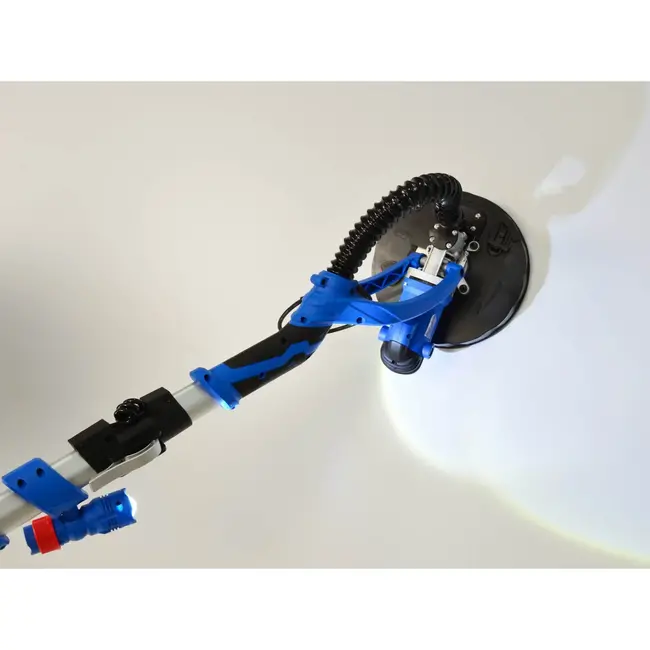 GEKO Droogwandschuurmachine - 225mm - Opvouwbaar ontwerp - Variabele snelheid - Telescopisch 1350-1600 mm