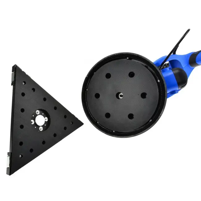 GEKO Droogwandschuurmachine - 225mm - Opvouwbaar ontwerp - Variabele snelheid - Telescopisch 1350-1600 mm