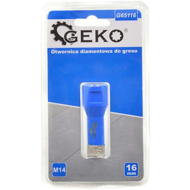 GEKO Diamantboor - Droogboren - M14 Schacht - 16 mm - Voor Tegels en Steen