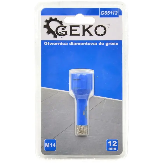 GEKO Diamantboor - Droogboren - M14 Schacht - 12 mm - Hittebestendig Wax