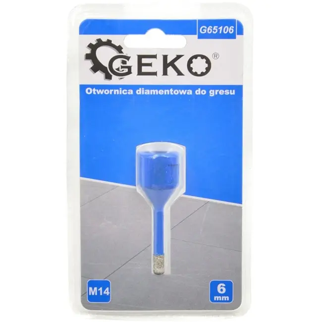 GEKO Diamantboor - Droogboren - M14 Schacht - 6 mm - Hittebestendig Wax