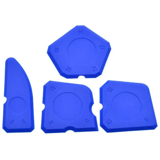 GEKO Siliconenkit Afwerkset - 4-delig - Flexibel TPR Rubber - Meerdere Randen