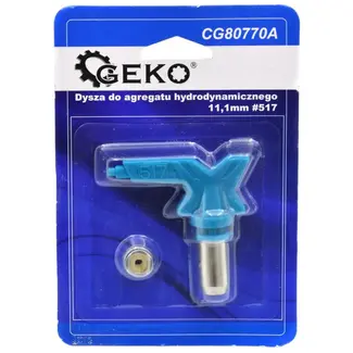GEKO Airless spuitmond - omkeerbaar - 11,1 mm schacht - brede waaier - hoge druk