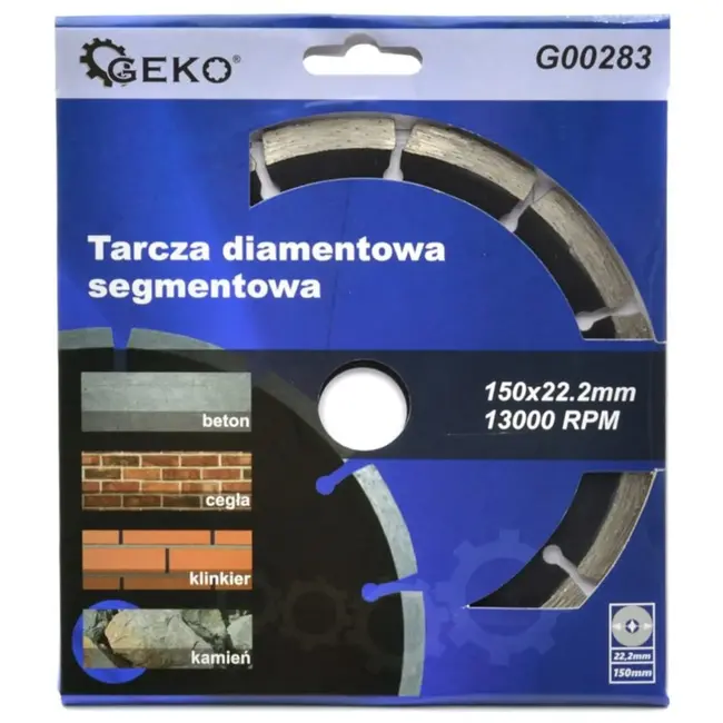 GEKO Diamantschijf - Segmentaal - 150 mm - Voor Bouwmaterialen