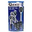 GEKO Ratelsleutelset - 45-tands mechanisme - CrV staal - Ergonomische antislip greep