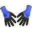GEKO Polyester werkhandschoenen - duurzame latex coating - maat 9 - blauw/zwart - 12 stuks