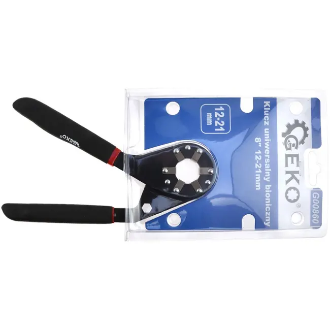 GEKO Verstelbare moersleutel - Bionisch ontwerp - 12-21mm - Efficiënt ratelen