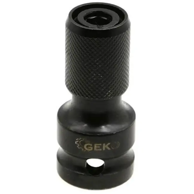 GEKO Adapter voor slagsleutel - 1/2" vierkant naar 1/4" HEX - 50mm - Versterkte kern