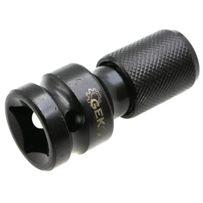 GEKO Adapter voor slagsleutel - 1/2" vierkant naar 1/4" HEX - 50mm - Versterkte kern